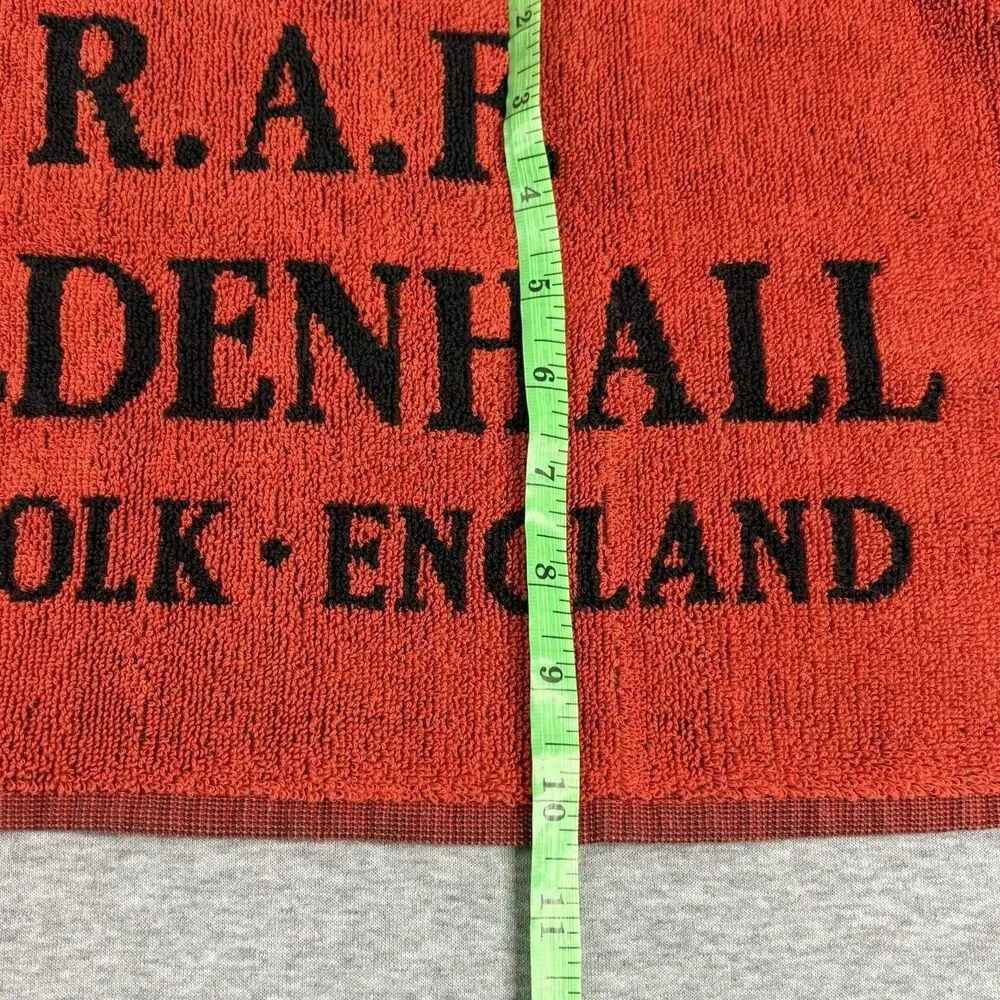 Vintage RAF Mildenhall Souvenir Bar Towel Suffolk England Military Memorabillia